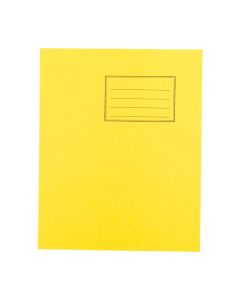 Exercise Books 8 x 6.5in 32 Page 7mm Squared - Vivid Yellow - Pack of 100