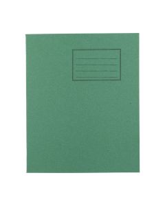 Exercise Books 8 x 6.5in 32 Page 10mm Squared - Green - Pack of 100