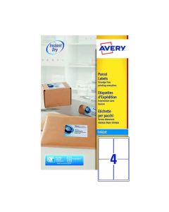 Avery Inkjet Labels - 4 Per Sheet J8169 - Pack of 25