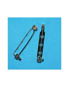 Jewellery Findings Silver Broach Bars - Pack of 50