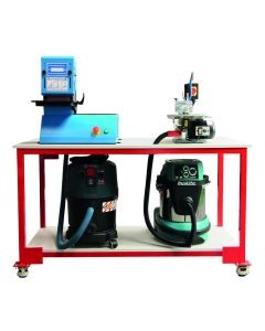 Mobile Bench 03 - Bandfacer Fret Saw and Extractors