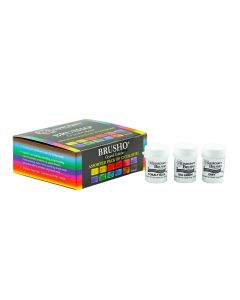 Brusho Crystalline Water Colour Ink Powder - Pack of 12