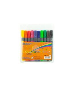 Colourworld Conical Markers Assorted - Pack of 12