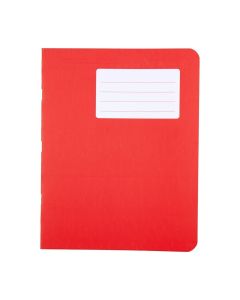 Durabook Exercise Books 9 x 7in 80 Page 6mm F&M - Red - Pack of 100