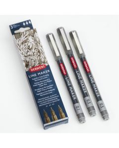 Derwent Line Maker Pens - Graphite. Set of 3