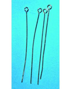 Jewellery Findings Silver Eye Pins - Pack of 100
