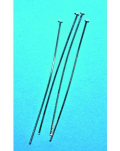 Jewellery Findings Silver Head Pins - Pack of 100