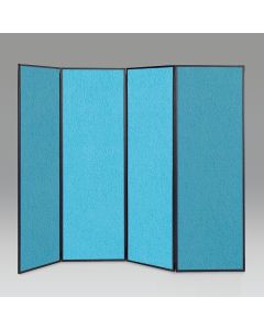 Busyfold Light 1800 Display System 3 Panel - Cyan