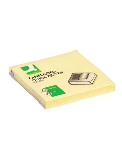 Fan Fold Z Notes 75 x 75mm - Yellow - Pack of 12