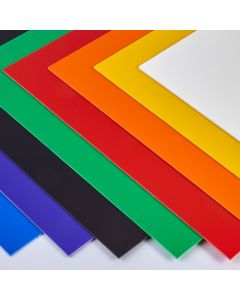 Coloured High Impact Polystyrene Sheets - 457 x 305mm