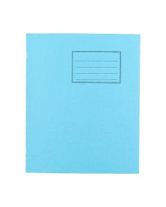 Exercise Books 8 x 6.5in 32 Page T/Hf Blank B/Hf 12mm Feint - Vivid Blue - Pack of 100