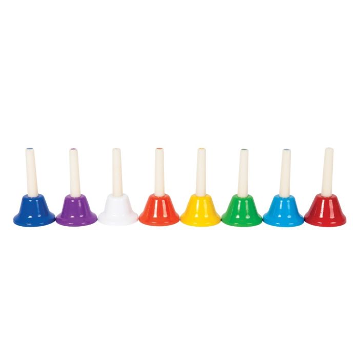 8 Piece Diatonic Hand Bells Dryad Education