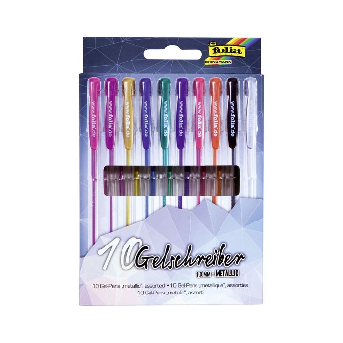 Folia Metallic Gel Pens Set