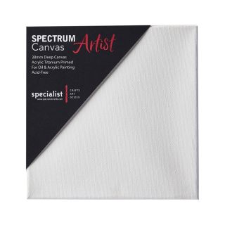 Square Tuck & Roll Stretched Canvas