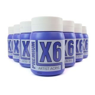X6 Premium Acryl 500ml - Ultramarine Blue Bulk Pack