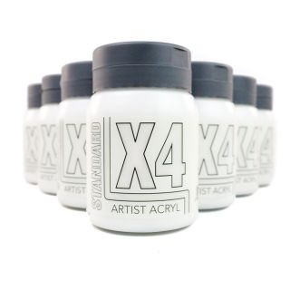 X4 Standard Acryl 500ml - Titanium White Bulk Pack