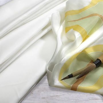 White Silk Premium 12mm Habotai